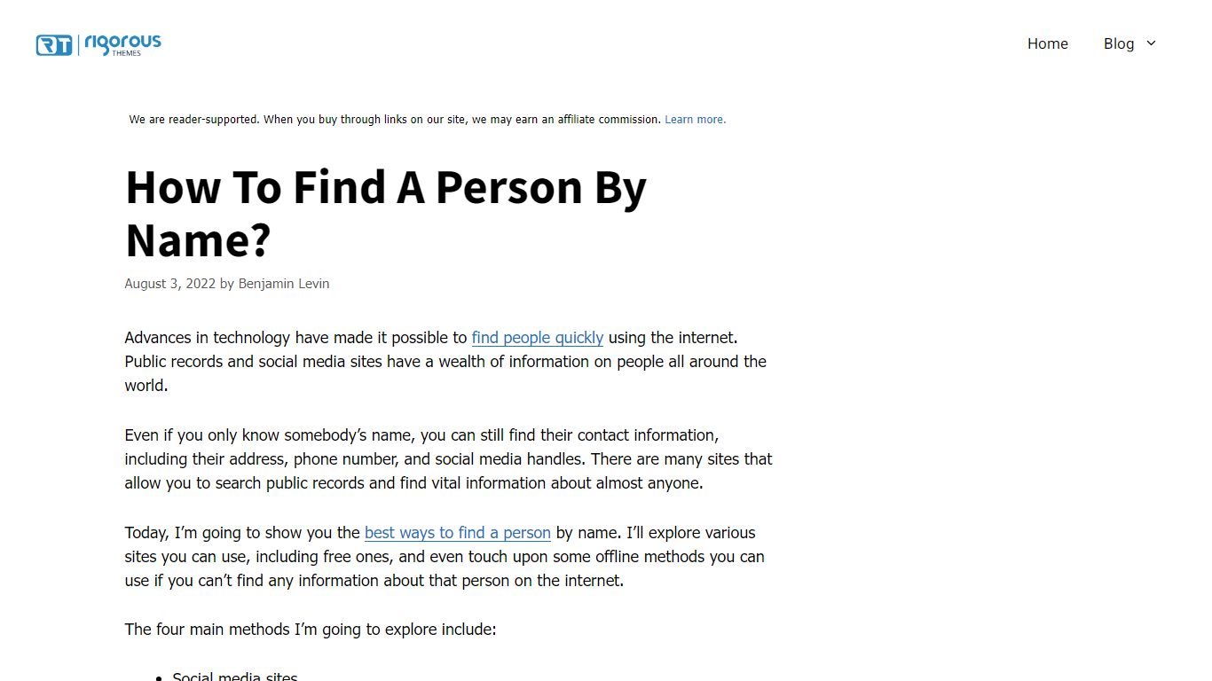 How To Find A Person By Name? - Rigorous Themes