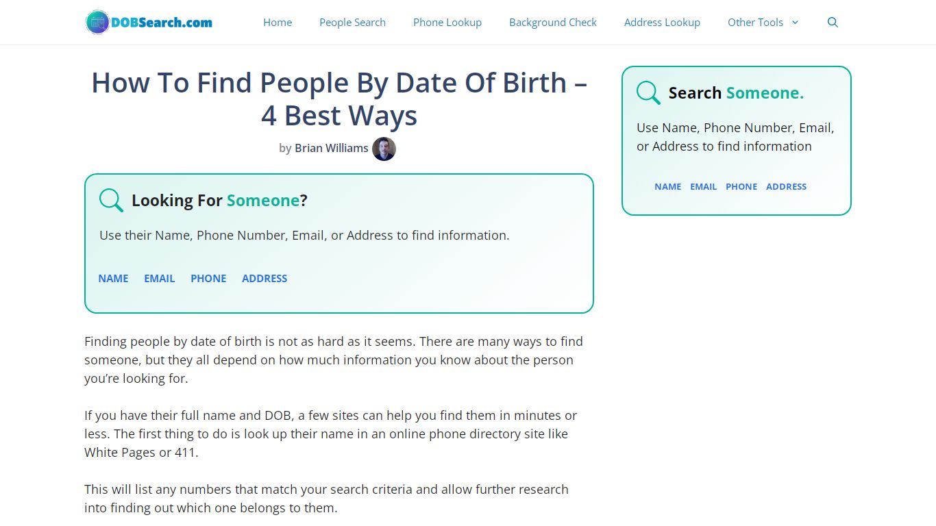 How To Find People By Date Of Birth – 4 Best Ways